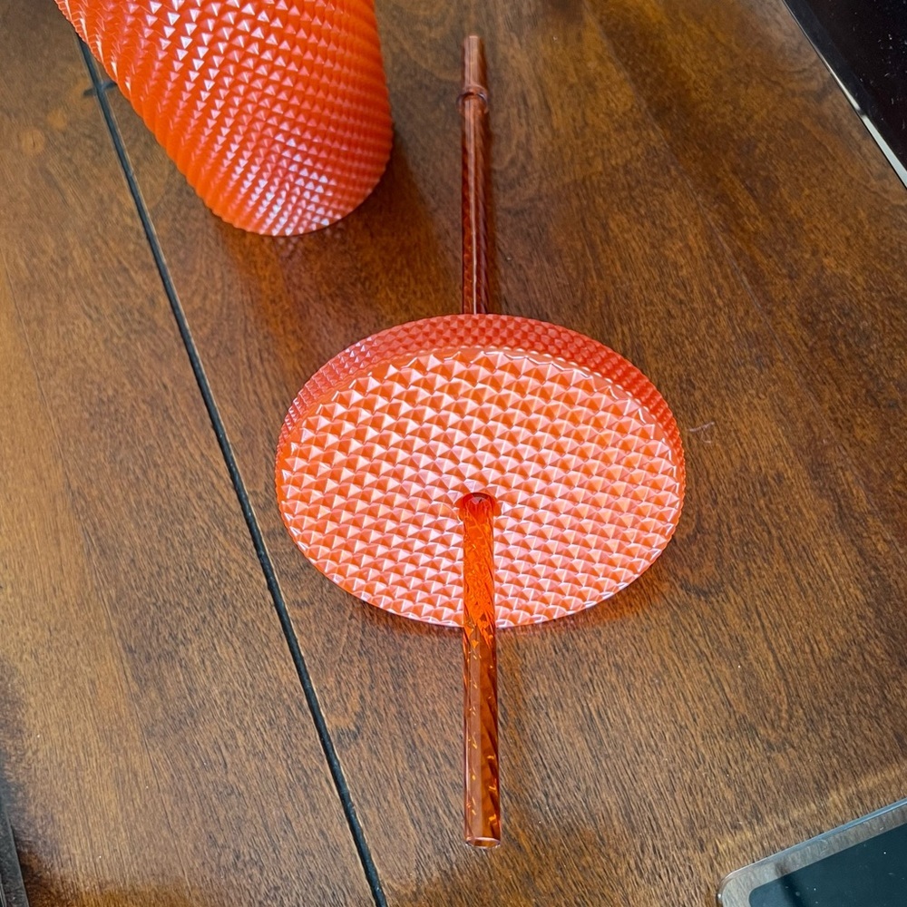 Starbucks Limited Edition Studded Tumbler Orange Pearl Halloween 2022 Venti 24oz - Picture 3 of 6